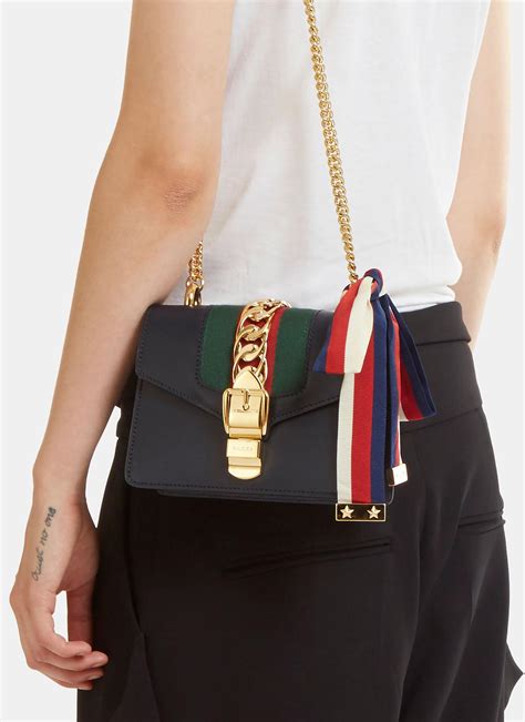 gucci mini sylvie chain|Gucci Sylvie Mini Chain Bag .